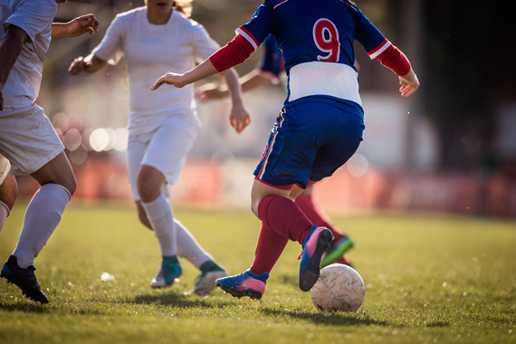 Women playing football