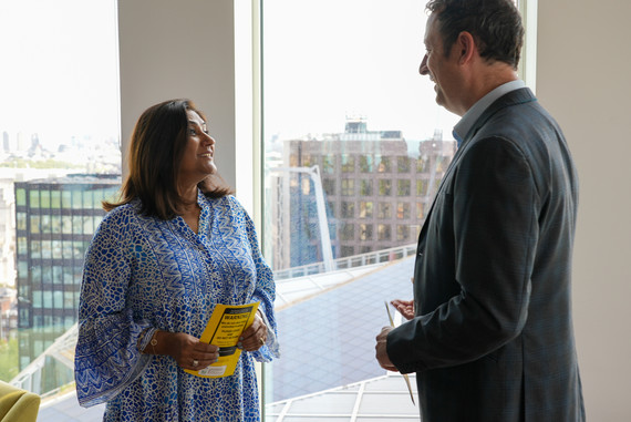 LTS Director of Trading Standards Nishi Patel with broadcaster Matthew Allwright