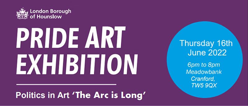 Graphic depicting Pride 2022 Art Event