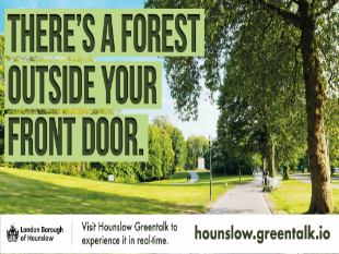 Graphic detailing the GreenTalk website