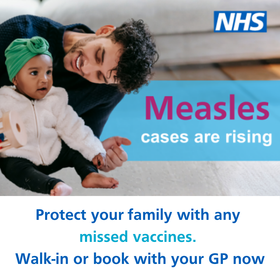 Measles walk-in sites graphic