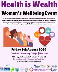 Women's health event 9 August