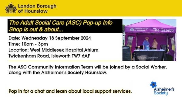 Gazebo adult social care pop up 18 September 24