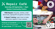 Heston repair cafe 28 September