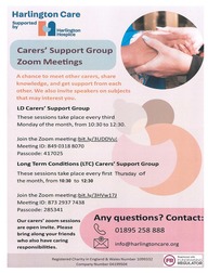 Carers support group flyer