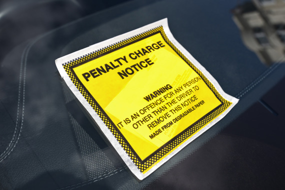 Penalty Notice on a car window