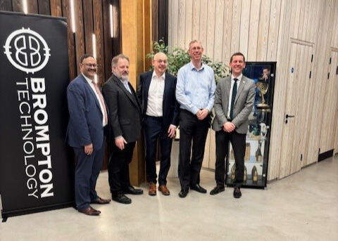 Howard Dawber with Cllr Rajawat, Cllr Bruce