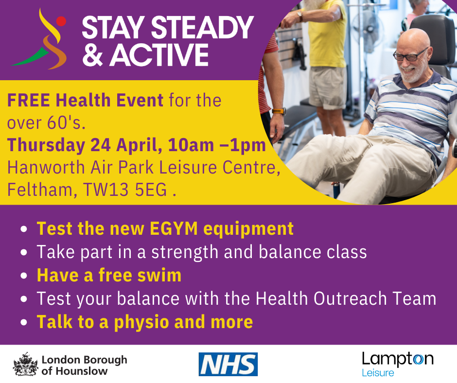 Stay steady and active April event