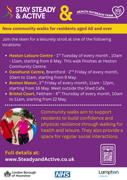 Stay Steady and Active Community Walks