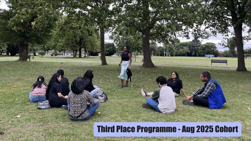 People sitting together in a park