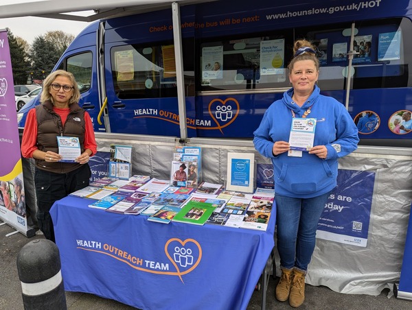 Cllr Lily Bath with the Health Outreach Team