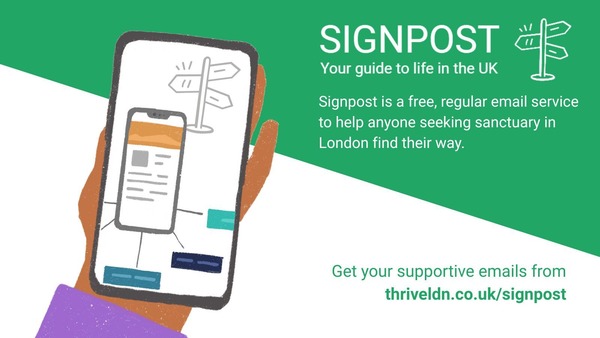 Signpost asylum seekers