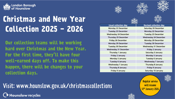 Christmas waste and recycling dates