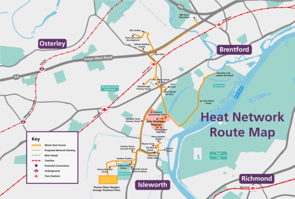 Heat Map for greener energy in Isleworth and Brentford