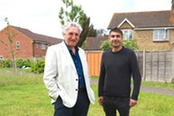 Jim Carter the actor with Councillor Shaheen