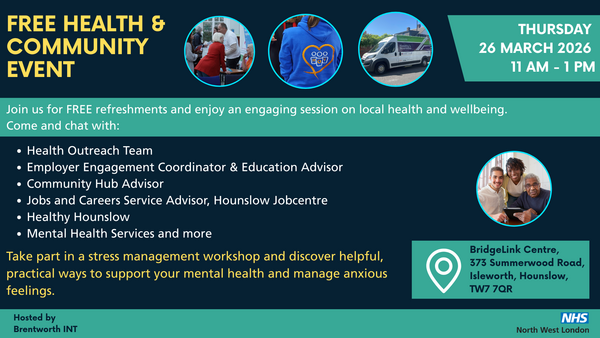 Brentworth health event 26 March