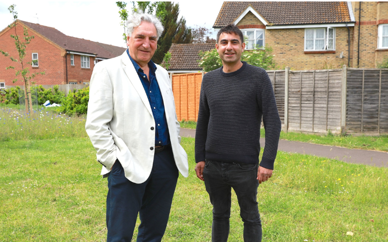 Jim Carter OBE and Cllr Salman Shaheen