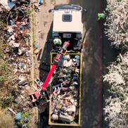 cranford clean up aerial shot 