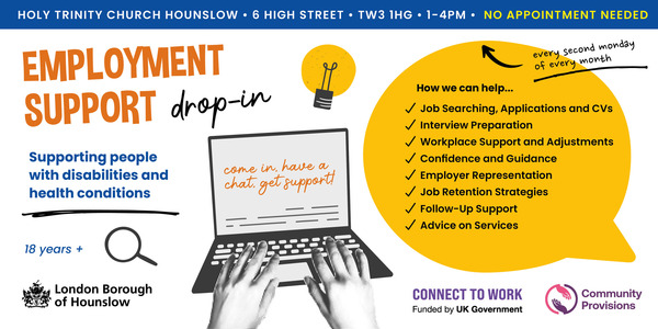 Employment support drop in