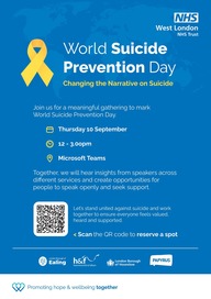 World Suicide Day event 2026