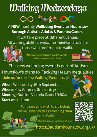 Autism Hounslow walking wednesdays