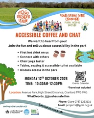 Let's go outside accessible coffee and chat