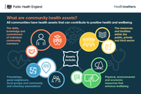 Infographic showing community health assets