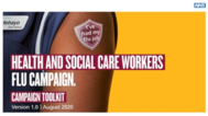 Health and social care workers flu campaign poster