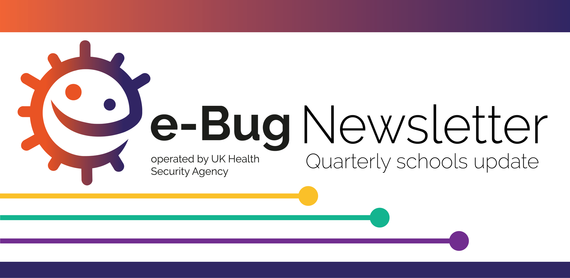 e-Bug Schools quarterly newsletter banner