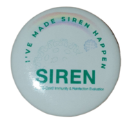 SIREN pin badge
