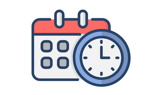 date and time infographic