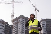 worker on construction site