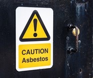 asbestos warning sign