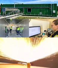 Montage of images of HSE Battery Abuse Testing Facilities