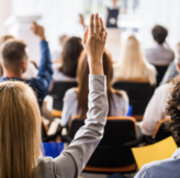 Delegates attending HSE training in classroom