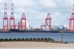 freight port, landscape photograph