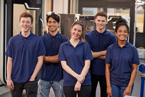 a group of apprentices in workplace