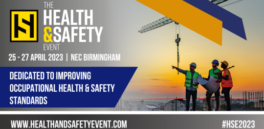 The Health and Safety Event banner