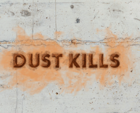 'Dust Kills' campaign logo graphic