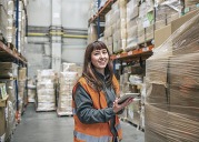 female worker in warehouse