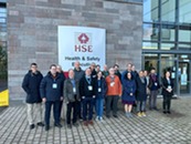 Photograph of members of ELVHYS project consortium outside the HSE Science and Research Centre building