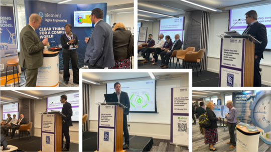 Montage of photographs from recent Safe Net Zero 2024 HSE event