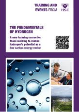 Flyer showing details of HSE's Fundamentals of Hydrogen training course