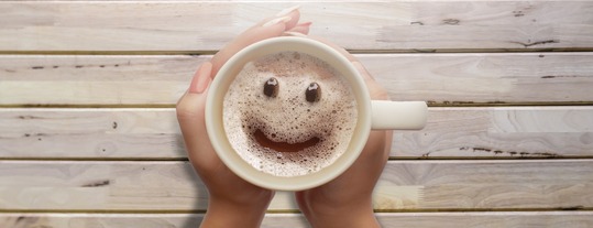 Coffee cup smile