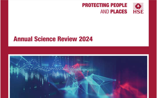 Image of the front cover of the 2024 HSE Annual Science Review