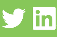 Twitter and LinkedIn logos
