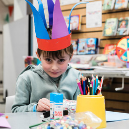 arts and crafts at the library