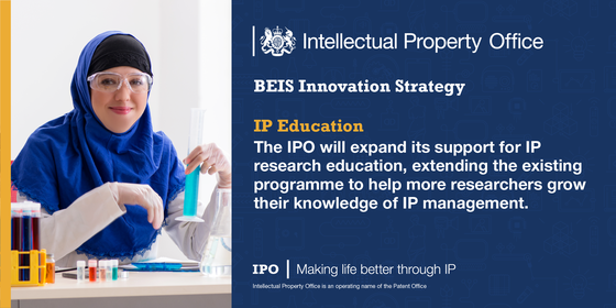 Explanation of the IPO's role in expanding IP education resources