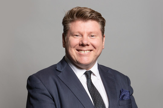 Dean Russell MP who has been announced as the new Minister for IP