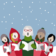 [stock image] carol singers graphic